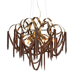 Люстра подвесная с переплетенными металлическими лентами и цепочками Atlantis Chain варинант исполнения - 1 | Loft Concept в Новосибирске