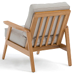 Кресло с каркасом из массива дуба Deniaud Oak Beige Armchair варинант исполнения - 4 | Loft Concept в Новосибирске