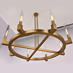 Люстра CANELLE Round Chandelier 8 Modern Brass варинант исполнения - 2 | Loft Concept в Новосибирске