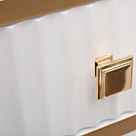 Консоль с ящиком белая с золотом Textured White Console with Gold варинант исполнения - 4 | Loft Concept в Новосибирске