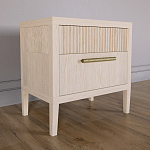 Прикроватная Тумбочка Primo с двумя ящиками Светлый дуб варинант исполнения - 2 | Loft Concept в Новосибирске