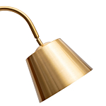 Торшер с мраморным столиком и золотым плафоном Ezio Floor Lamp варинант исполнения - 1 | Loft Concept в Новосибирске