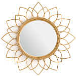 Зеркало из ротанга в форме цветка WICKER MIRROR 90 варинант исполнения - 1 | Loft Concept в Новосибирске