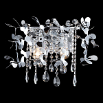 Бра с металлическими лепестками и хрустальными подвесками Leaf Cascade варинант исполнения - 2 | Loft Concept в Новосибирске