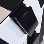 Дизайнерский комод в чёрно-белую полоску Ziqqurat варинант исполнения - 1 | Loft Concept в Новосибирске