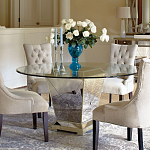 Стол обеденный круглый на зеркальном основании Spectacular Table варинант исполнения - 2 | Loft Concept в Новосибирске