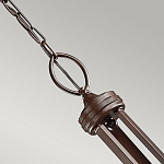 Люстра с белыми тканевыми абажурами в прозрачных стеклянных цилиндрах Kichler варинант исполнения - 15 | Loft Concept в Новосибирске