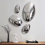 Абстрактная скульптура на стену в виде капли воды Water Outline варинант исполнения - 7 | Loft Concept в Новосибирске