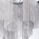 Люстра потолочная с металлическими цепочками Диаметр 99 см Atlantis Chain варинант исполнения - 4 | Loft Concept в Новосибирске