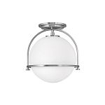 Потолочный светильник с плафоном в форме белого матового шара Hinkley варинант исполнения - 7 | Loft Concept в Новосибирске