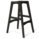 Барный стул со спинкой и подлокотниками на 4-х черных ножках Douglas Rhombus Коричневый Велюр варинант исполнения - 5 | Loft Concept в Новосибирске