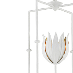 Подвесной светильник белый c абажуром в виде цветка тюльпана White Tulips варинант исполнения - 1 | Loft Concept в Новосибирске