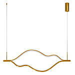 Подвесной светильник волнообразный изогнутый цвета латунь 3000К Spiral Lighting варинант исполнения - 3 | Loft Concept в Новосибирске