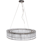 Подвесная люстра в форме круга Light Source Antique Nickel варинант исполнения - 1 | Loft Concept в Новосибирске