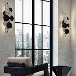 Бра светодиодное из черно-белых дисков Contrast Sample варинант исполнения - 7 | Loft Concept в Новосибирске