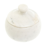 Сахарница из натурального камня Мрамор Белый Stone Sugar Bowls варинант исполнения - 2 | Loft Concept в Новосибирске