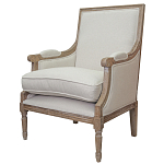 Кресло William Classical Armchair beige flax варинант исполнения - 3 | Loft Concept в Новосибирске