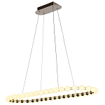 Люстра подвесная светодиодная с круглыми плафонами белого цвета PEARLS Suspension 100  варинант исполнения - 4 | Loft Concept в Новосибирске