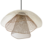 Подвесной светильник Beige Gold Mesh Lampshade Hanging Lamp варинант исполнения - 3 | Loft Concept в Новосибирске