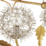 Люстра круглая с декором в виде цветков одуванчика Hanging Dandelion варинант исполнения - 1 | Loft Concept в Новосибирске