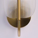 Бра с изогнутым рельефным плафоном Textured Glass варинант исполнения - 5 | Loft Concept в Новосибирске