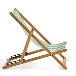 Шезлонг из акации и ткани Argentina варинант исполнения - 6 | Loft Concept в Новосибирске