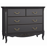 Комод черный из массива бука в стиле прованс Black Provence варинант исполнения - 2 | Loft Concept в Новосибирске