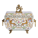 Шкатулка с фигуркой льва на крышке Eden Garden варинант исполнения - 3 | Loft Concept в Новосибирске