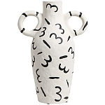 Декоративная ваза White Doodle Vase M варинант исполнения - 1 | Loft Concept в Новосибирске