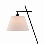 Торшер с черным наклонным корпусом и конусовидным абажуром Black Tripod варинант исполнения - 1 | Loft Concept в Новосибирске