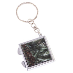 Зеркало брелок складное двухстороннее из натурального камня Серафинит Stone Mirrors варинант исполнения - 5 | Loft Concept в Новосибирске