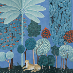 Мебельная ткань Oasis Blue Велюр  варинант исполнения - 1 | Loft Concept в Новосибирске