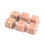 Камни для охлаждения виски из розового мрамора Natural Stone Cube варинант исполнения - 3 | Loft Concept в Новосибирске