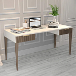 Рабочий стол с прямоугольной белой столешницей и 2-мя ящиками Harper Line варинант исполнения - 2 | Loft Concept в Новосибирске