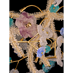 Люстра круглая с цветочным декором Miscellaneous herbs варинант исполнения - 2 | Loft Concept в Новосибирске