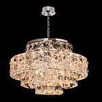 Люстра хрустальная в неоклассическом стиле на серебристом каркасе Majesty варинант исполнения - 1 | Loft Concept в Новосибирске