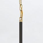 Подвесной светильник с плафоном в форме плоского купола и белой шарообразной лампой Eurofase варинант исполнения - 6 | Loft Concept в Новосибирске