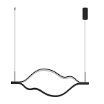 Подвесной светильник волнообразный изогнутый на двух тросах 123 см Spiral Lighting варинант исполнения - 4 | Loft Concept в Новосибирске