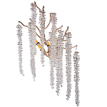 Бра на ветвистом золотом каркасе со стеклянными подвесами Raceme варинант исполнения - 1 | Loft Concept в Новосибирске