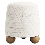 Пуф Wakonda ножки с деревянными шариками  варинант исполнения - 1 | Loft Concept в Новосибирске