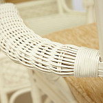 Комплект обеденный из ротанга Eloise grand white варинант исполнения - 8 | Loft Concept в Новосибирске