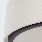 Потолочный светильник с круглым хлопковым абажуром Frosted Diffuser варинант исполнения - 3 | Loft Concept в Новосибирске