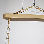 Люстра подвесная овальная со стеклянными трубками Длина 100 см Nembus варинант исполнения - 2 | Loft Concept в Новосибирске