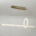 Подвесной линейный светильник Gilbertine Crystals Linear Hanging Lamp варинант исполнения - 3 | Loft Concept в Новосибирске