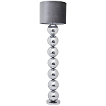 Торшер с основанием в виде металлических сфер Balance Floor Lamp Chrome варинант исполнения - 1 | Loft Concept в Новосибирске