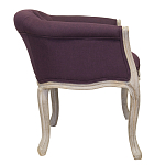 Кресло низкое в стиле прованс Louis French Armchair violet flax варинант исполнения - 1 | Loft Concept в Новосибирске