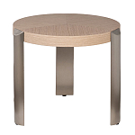 Столик журнальный круглый со светлым шпоном Light Veneer Table варинант исполнения - 1 | Loft Concept в Новосибирске