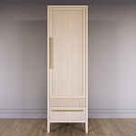 Узкий Шкаф Primo с 2 выдвижными ящиками Светлый дуб варинант исполнения - 2 | Loft Concept в Новосибирске