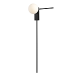 Бра с белым шарообразным плафоном и черным минималистичным каркасом Direct Rays варинант исполнения - 2 | Loft Concept в Новосибирске