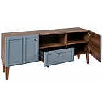 ТВ-тумба серая из массива бука с 2-мя дверками и ящиком Wenge Light варинант исполнения - 4 | Loft Concept в Новосибирске